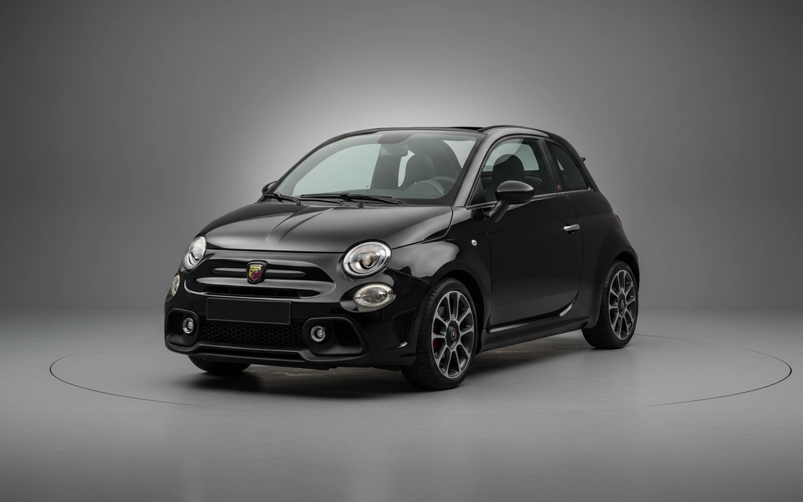Abarth 595 Competizione Black 2021 for rent in Miami — exterior photo