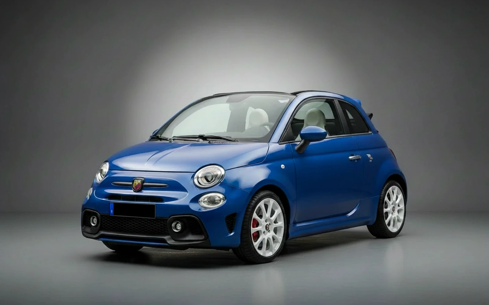 Abarth 595 Competizione Blue 2021 for rent in Miami — exterior photo