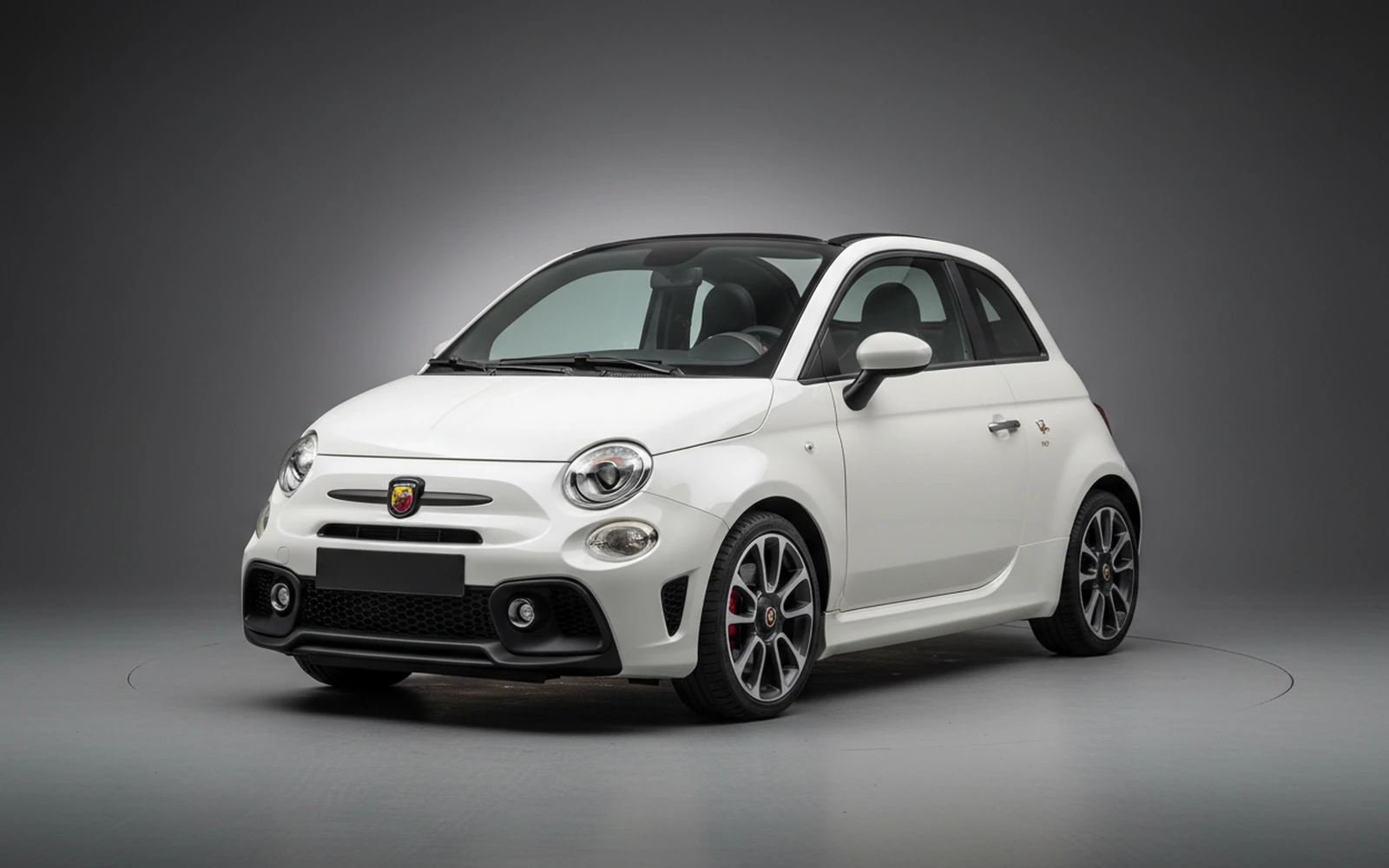 Abarth 595 Competizione White 2021 for rent in Miami — exterior photo