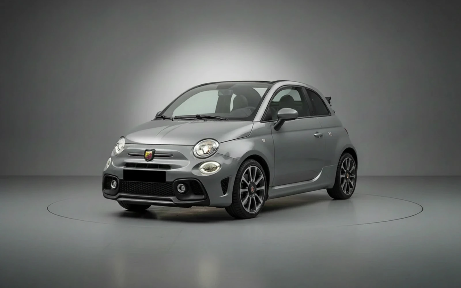 Abarth 695 Turismo Grey 2023 for rent in Miami — exterior photo