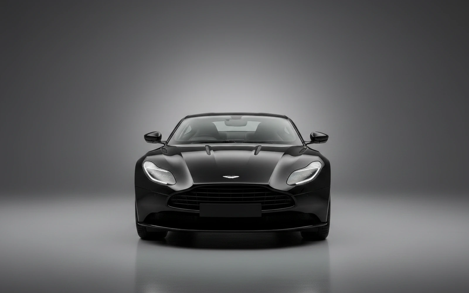 Aston Martin DB11 Black 2019 — exterior side view