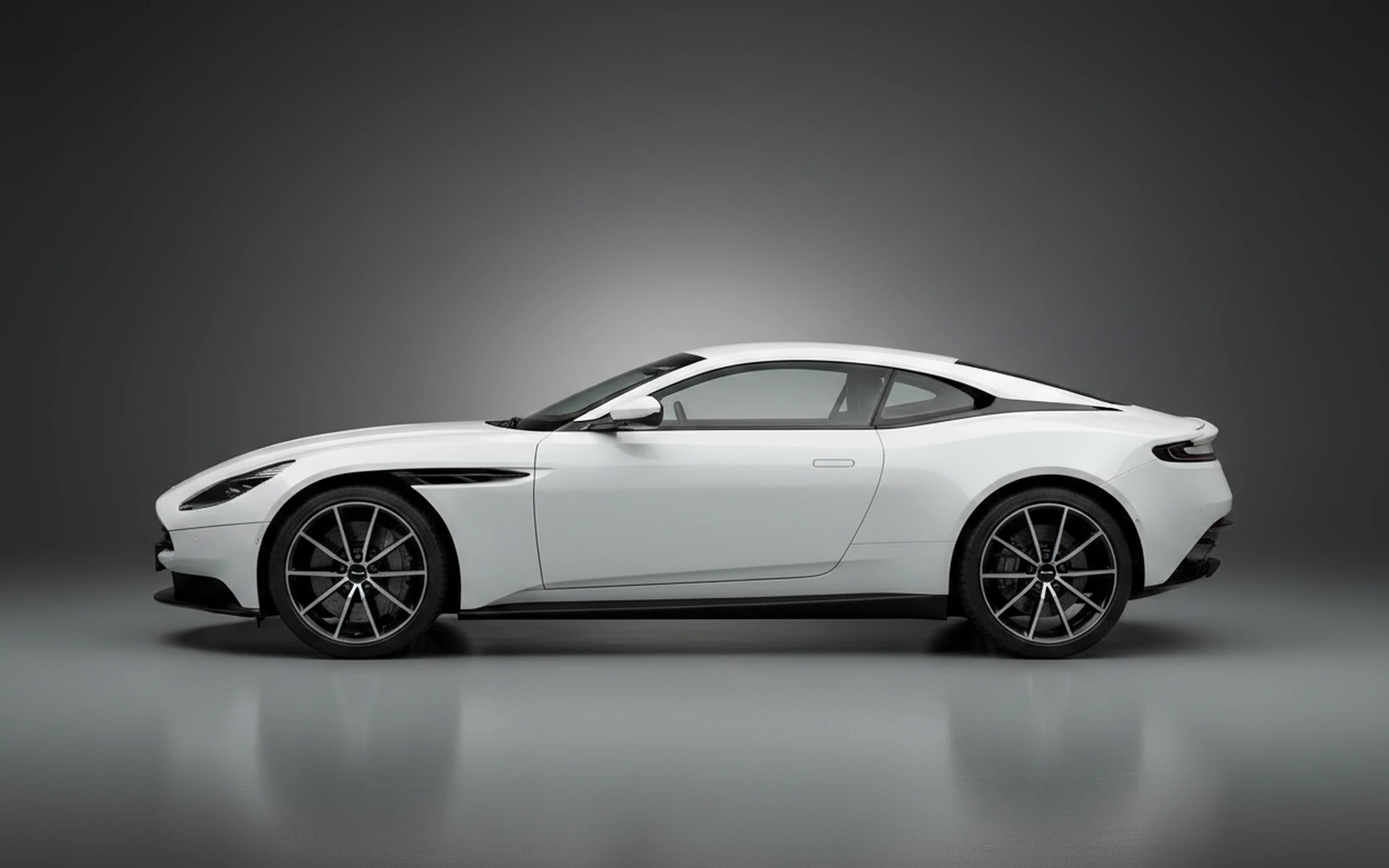 Aston Martin DB11 White 2019 — exterior rear view