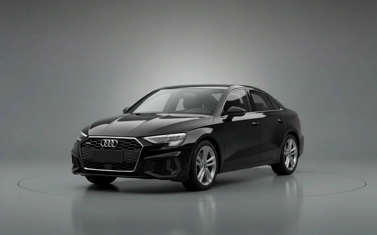 Audi A3 Black 2023 for rent in Miami — exterior photo