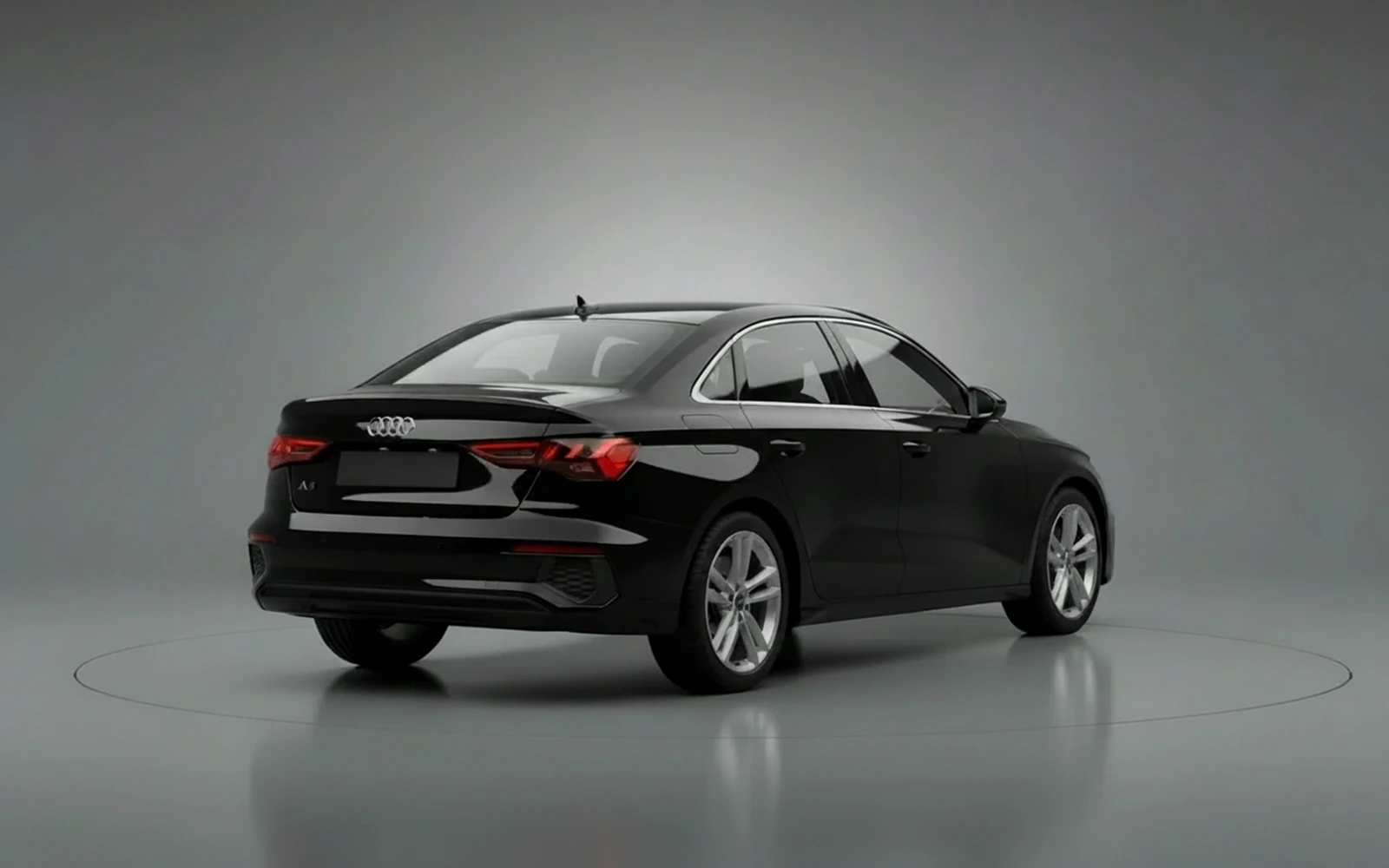 Audi A3 Black 2023 — interior dashboard