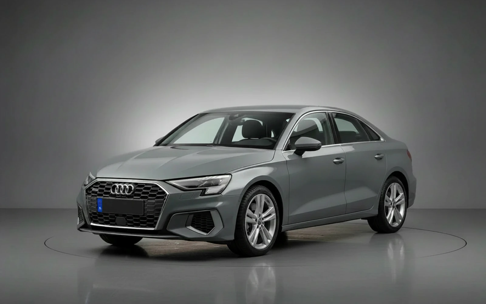 Audi A3 Grey 2026 for rent in Miami — exterior photo