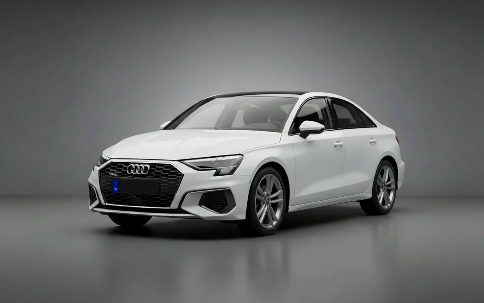 Audi A3 White 2026 for rent in Miami — exterior photo