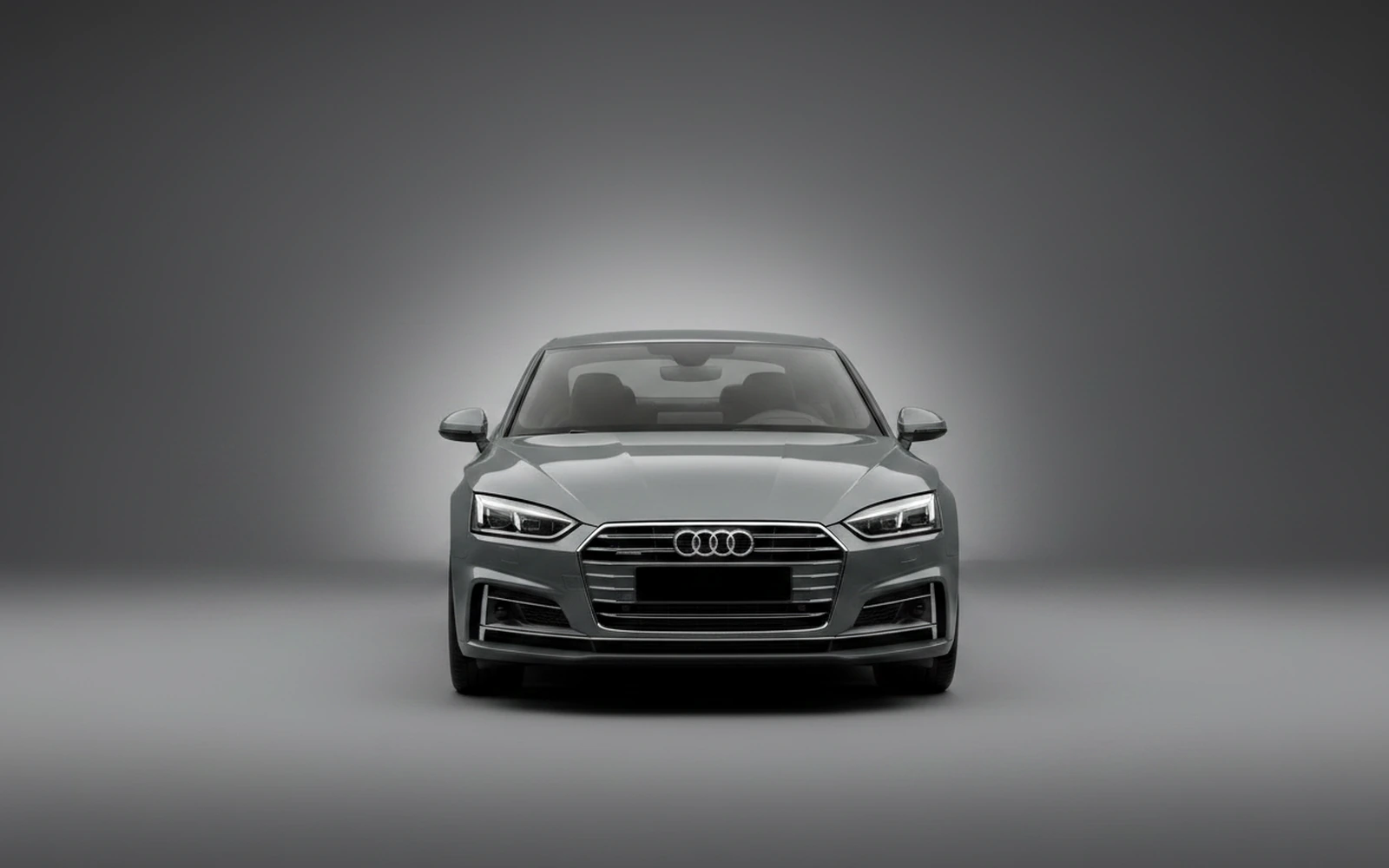 Audi A5 Grey 2018 — exterior side view