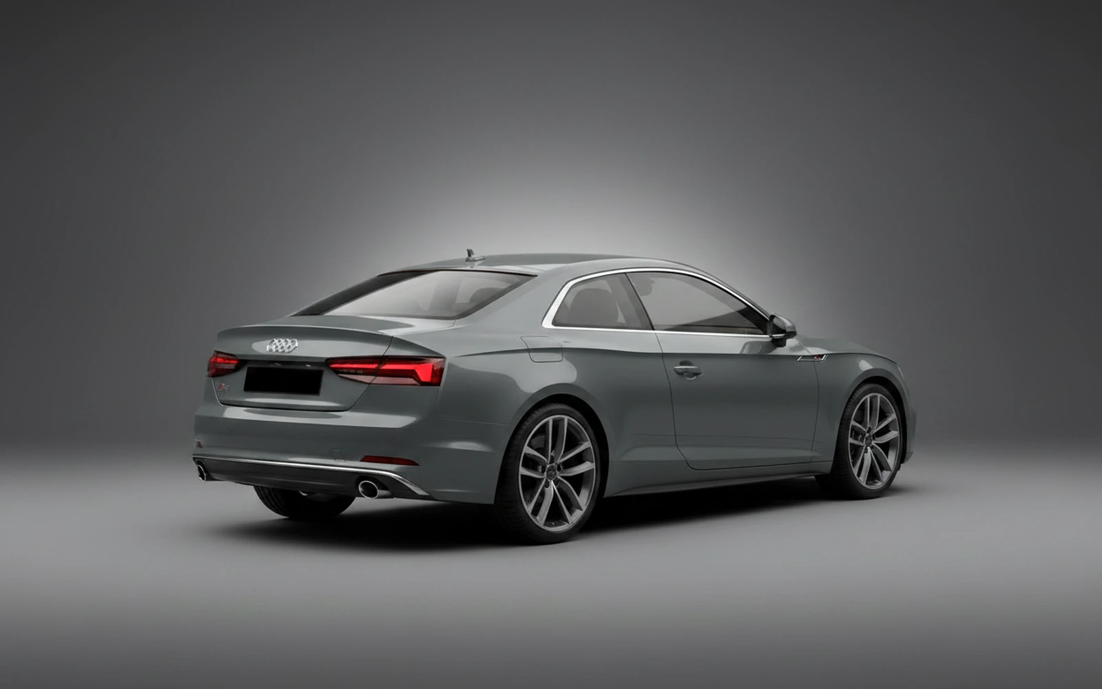 Audi A5 Grey 2018 — interior dashboard