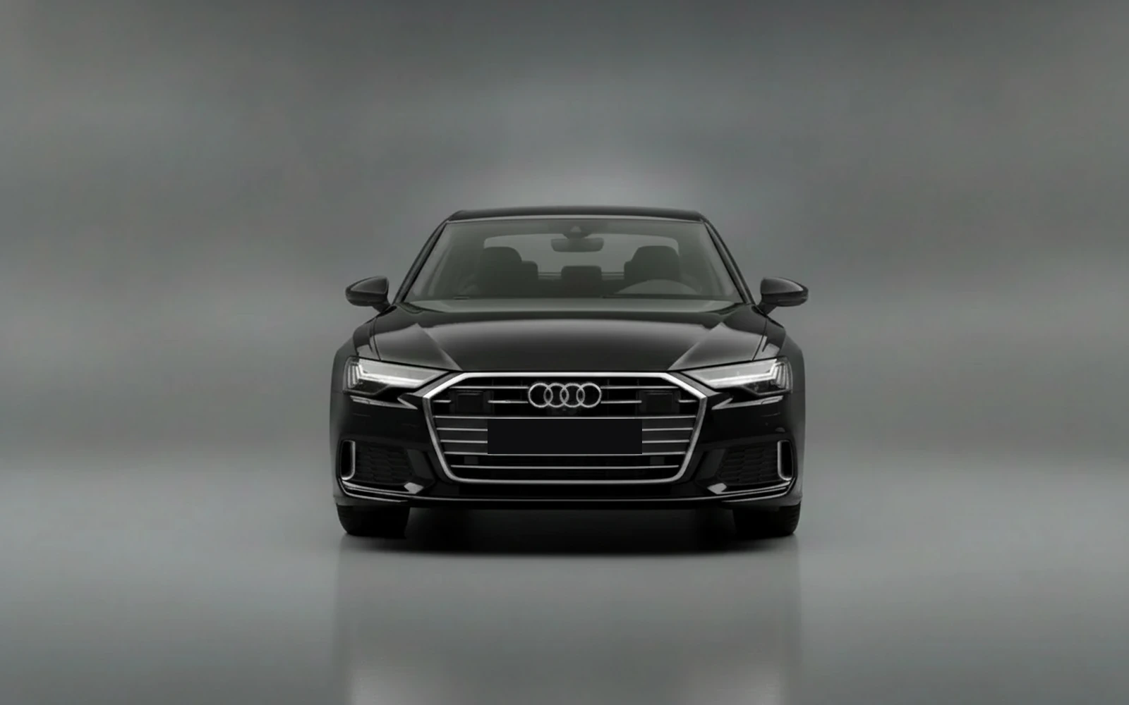 Audi A6 Black 2024 — exterior side view