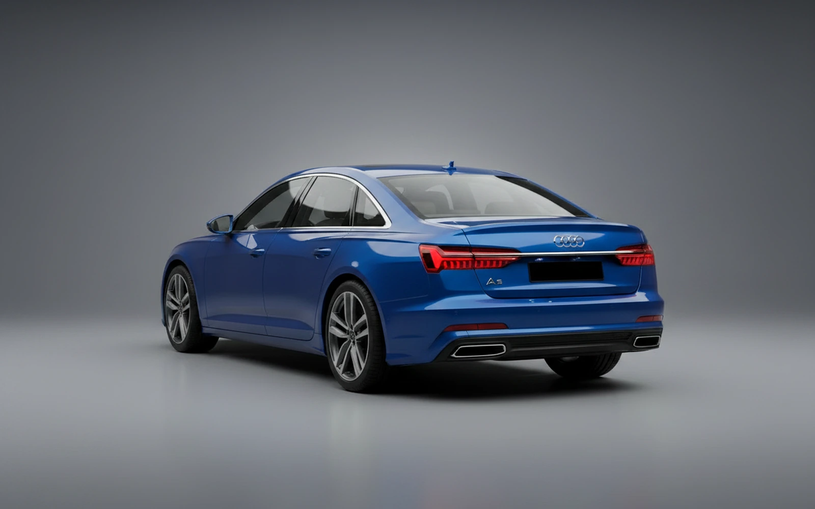 Audi A6 Blue 2024 — interior dashboard