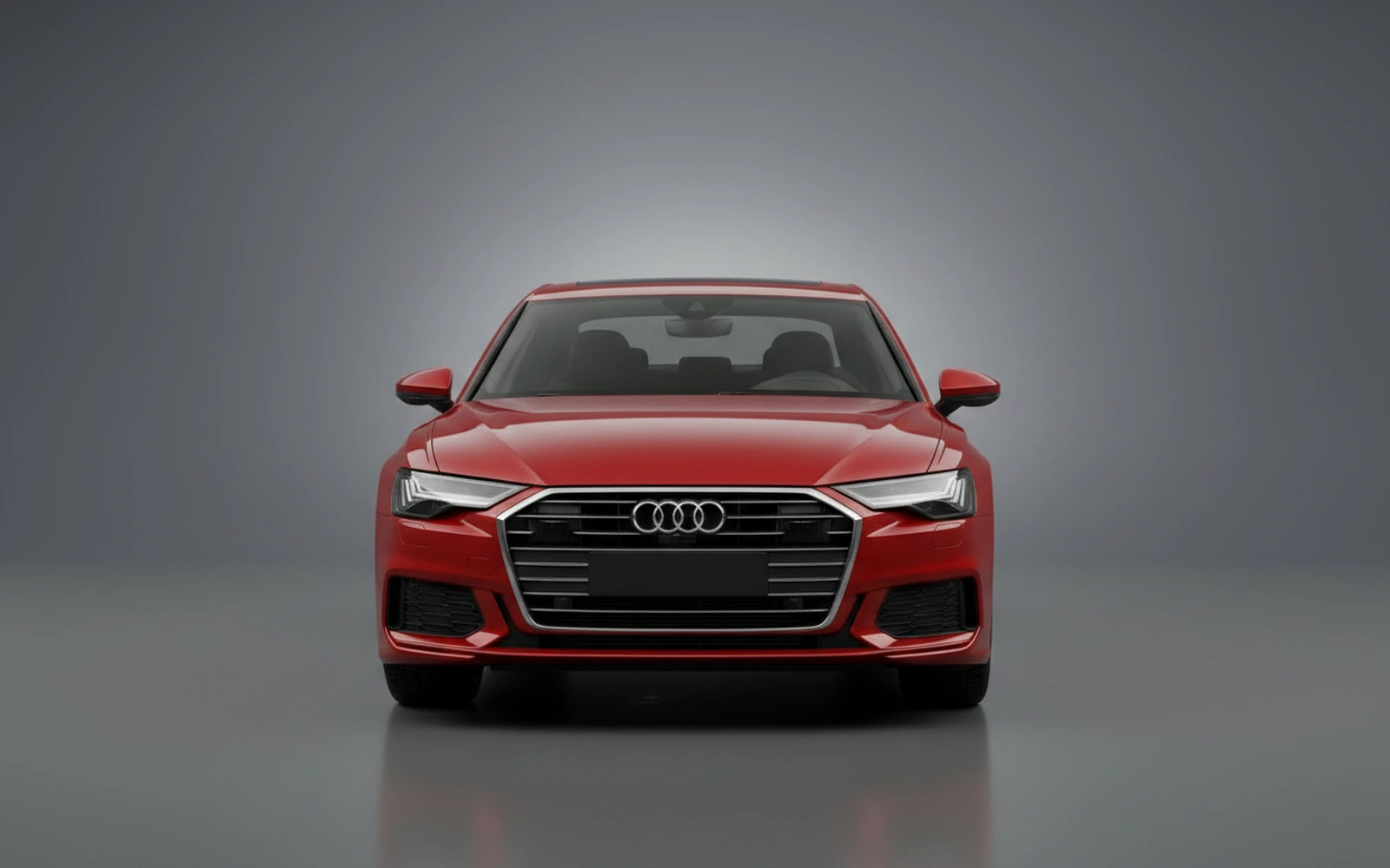 Audi A6 Rojo 2024 — exterior side view