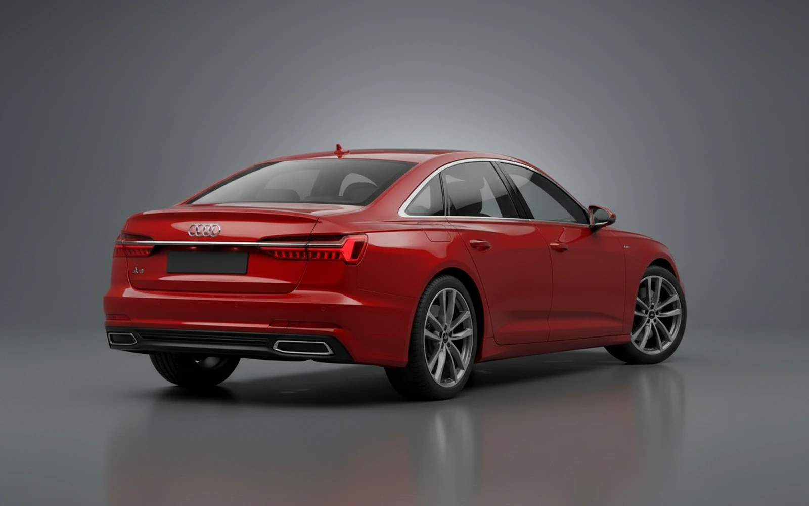 Audi A6 Rojo 2024 — interior dashboard