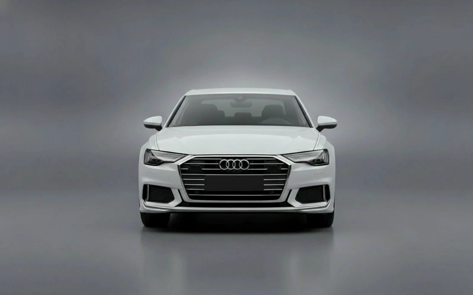Audi A6 White 2021 — exterior side view