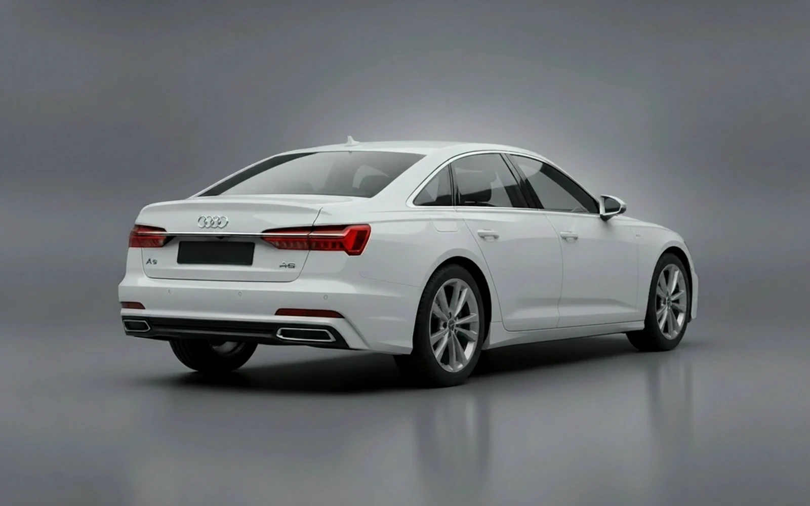 Audi A6 White 2021 — interior dashboard