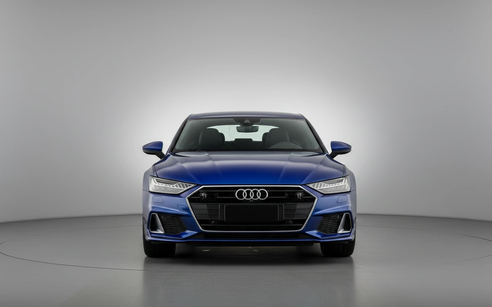 Audi A7 Azul 2024 — exterior side view