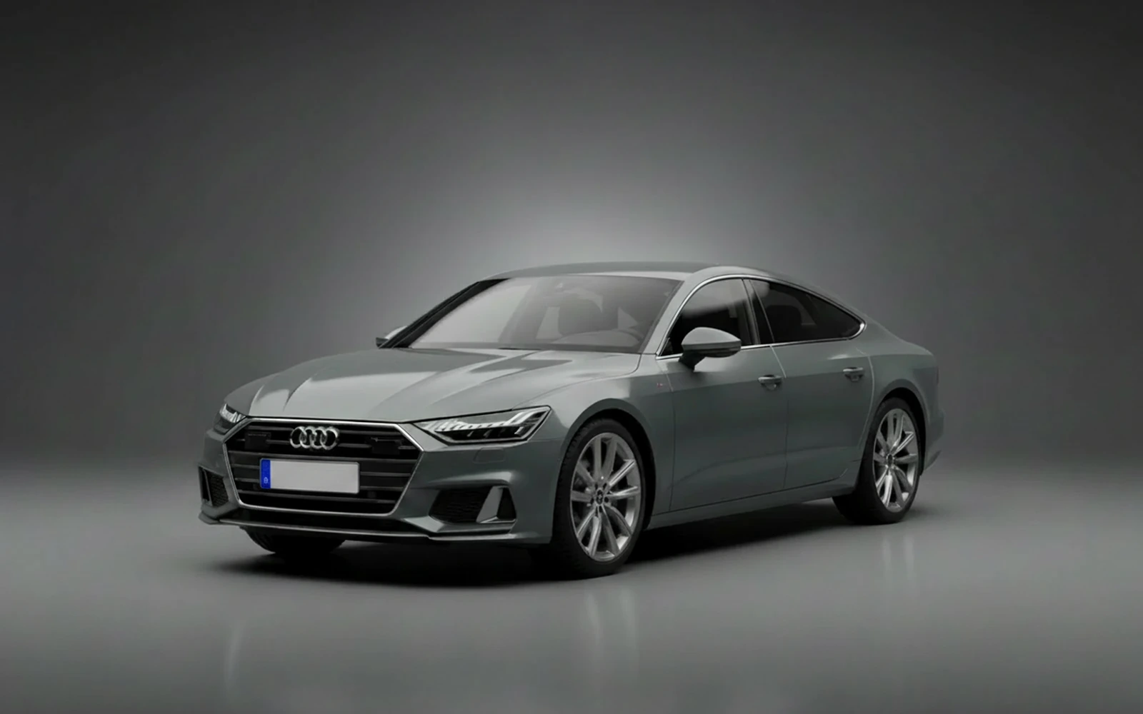 Audi A7 Grey 2024 for rent in Miami — exterior photo