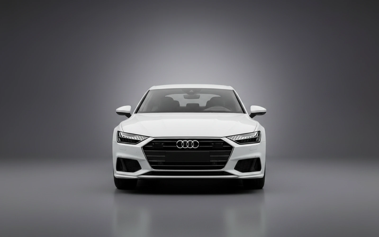 Audi A7 White 2024 — exterior side view