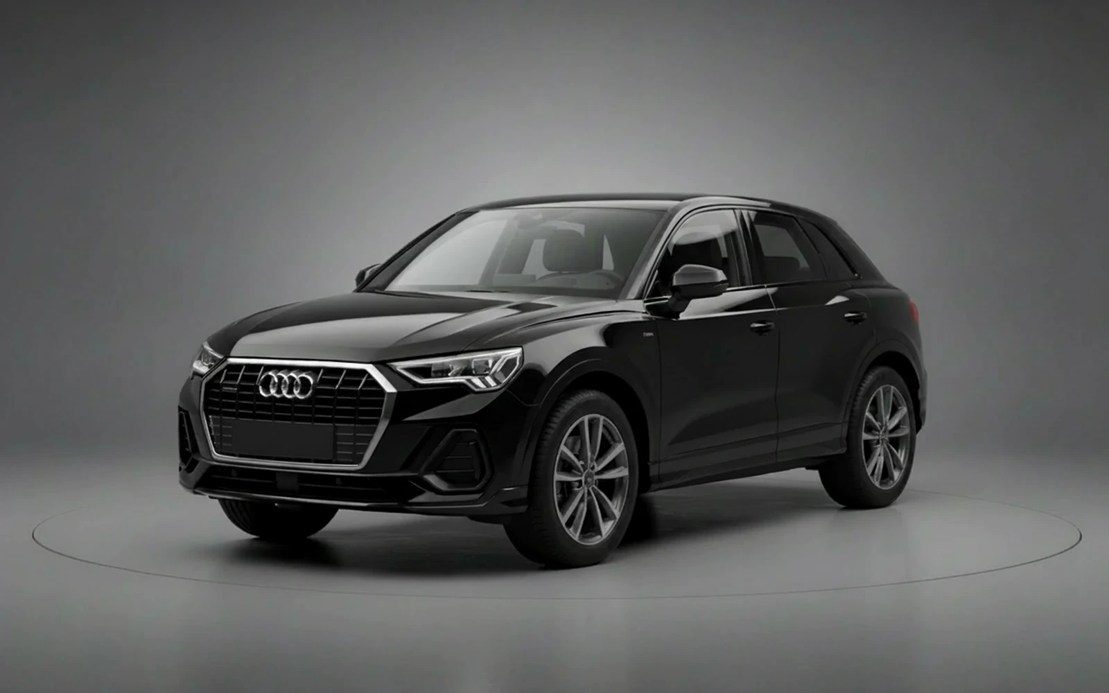 Audi Q3 Black 2020 for rent in Miami — exterior photo