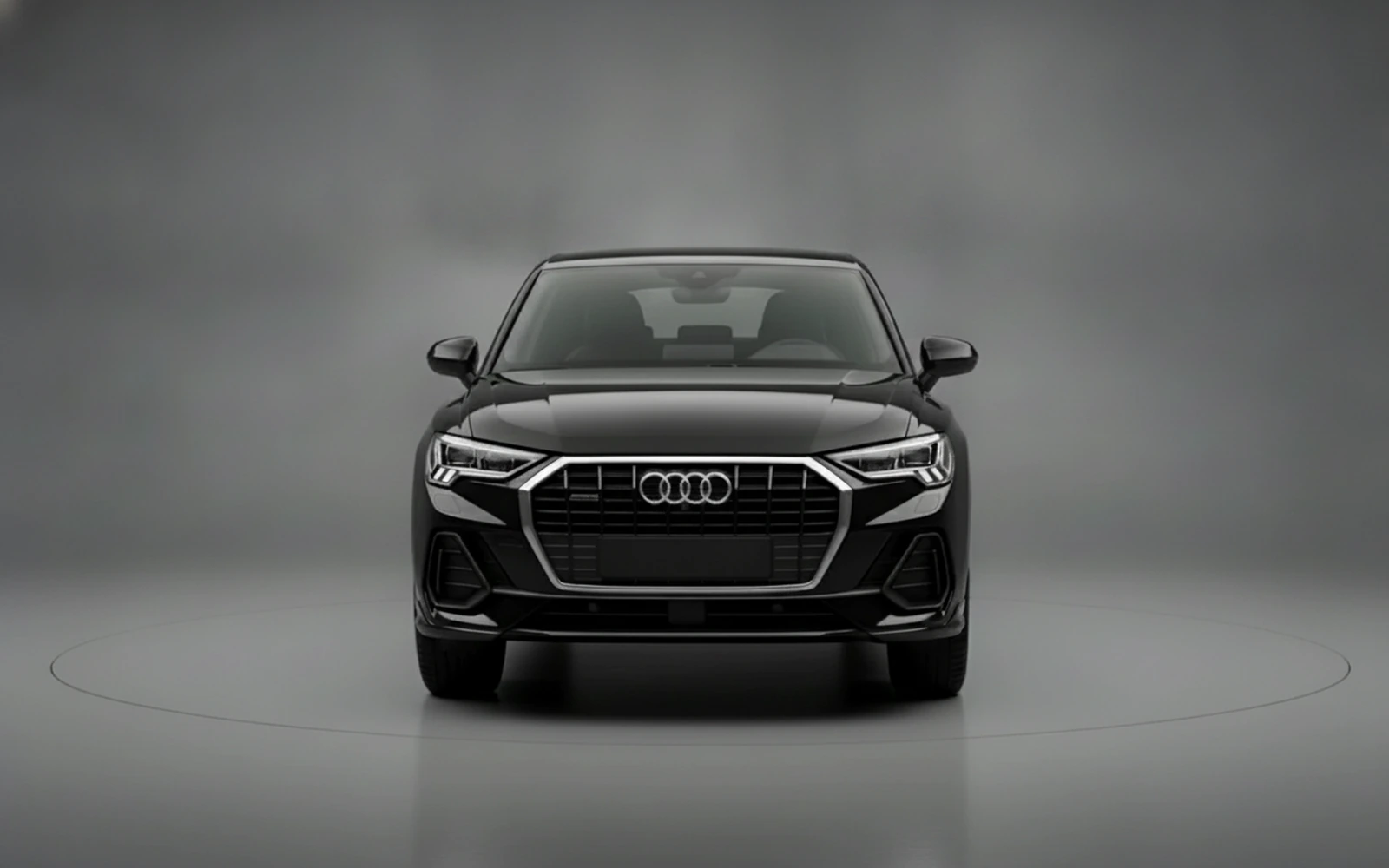 Audi Q3 Black 2020 — exterior side view