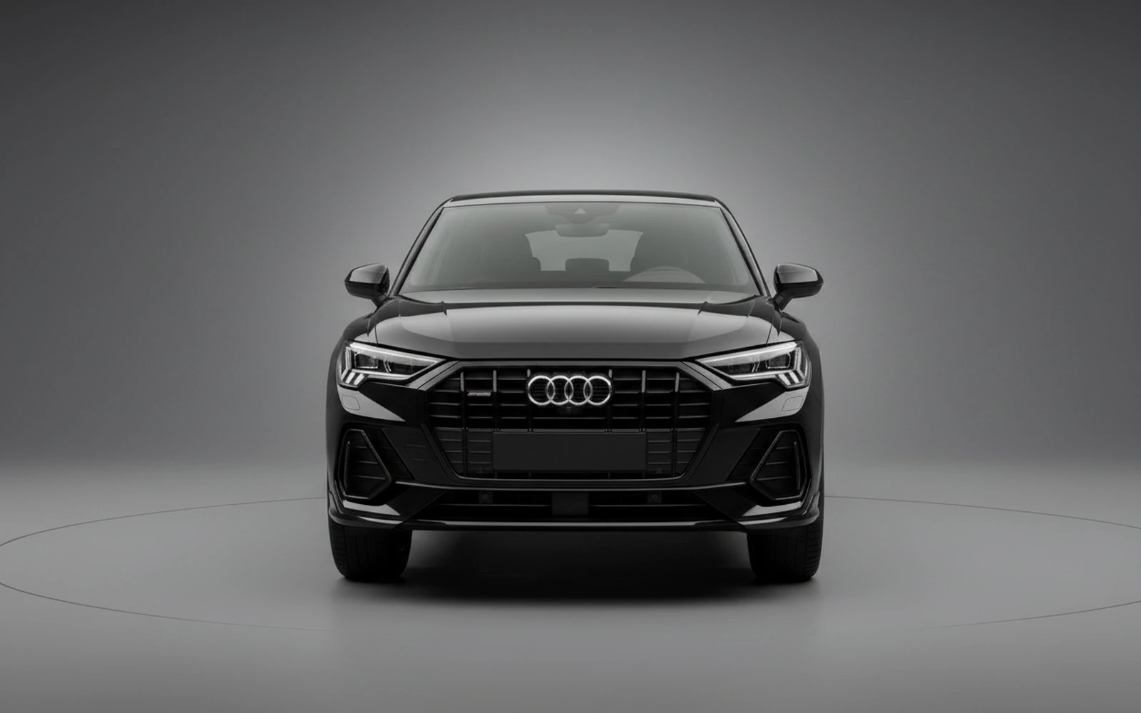 Audi Q3 Black 2025 — exterior side view