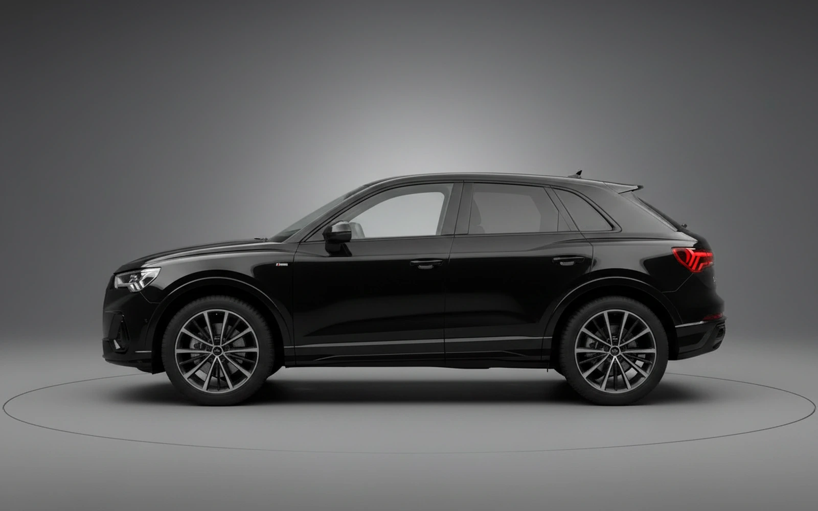 Audi Q3 Black 2025 — exterior rear view