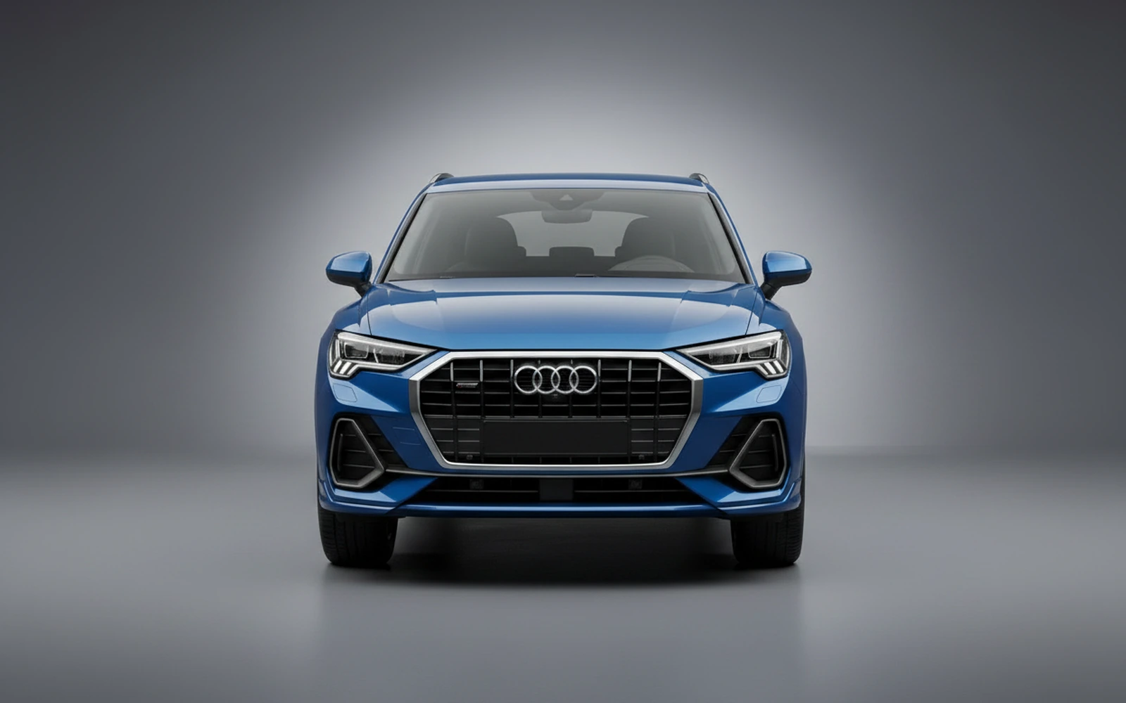 Audi Q3 Blue 2024 — exterior side view