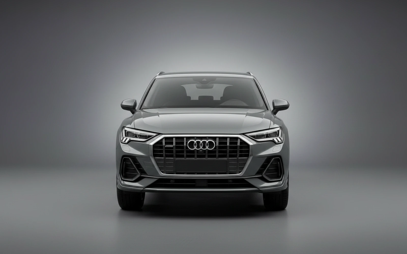 Audi Q3 Grey 2020 — exterior side view