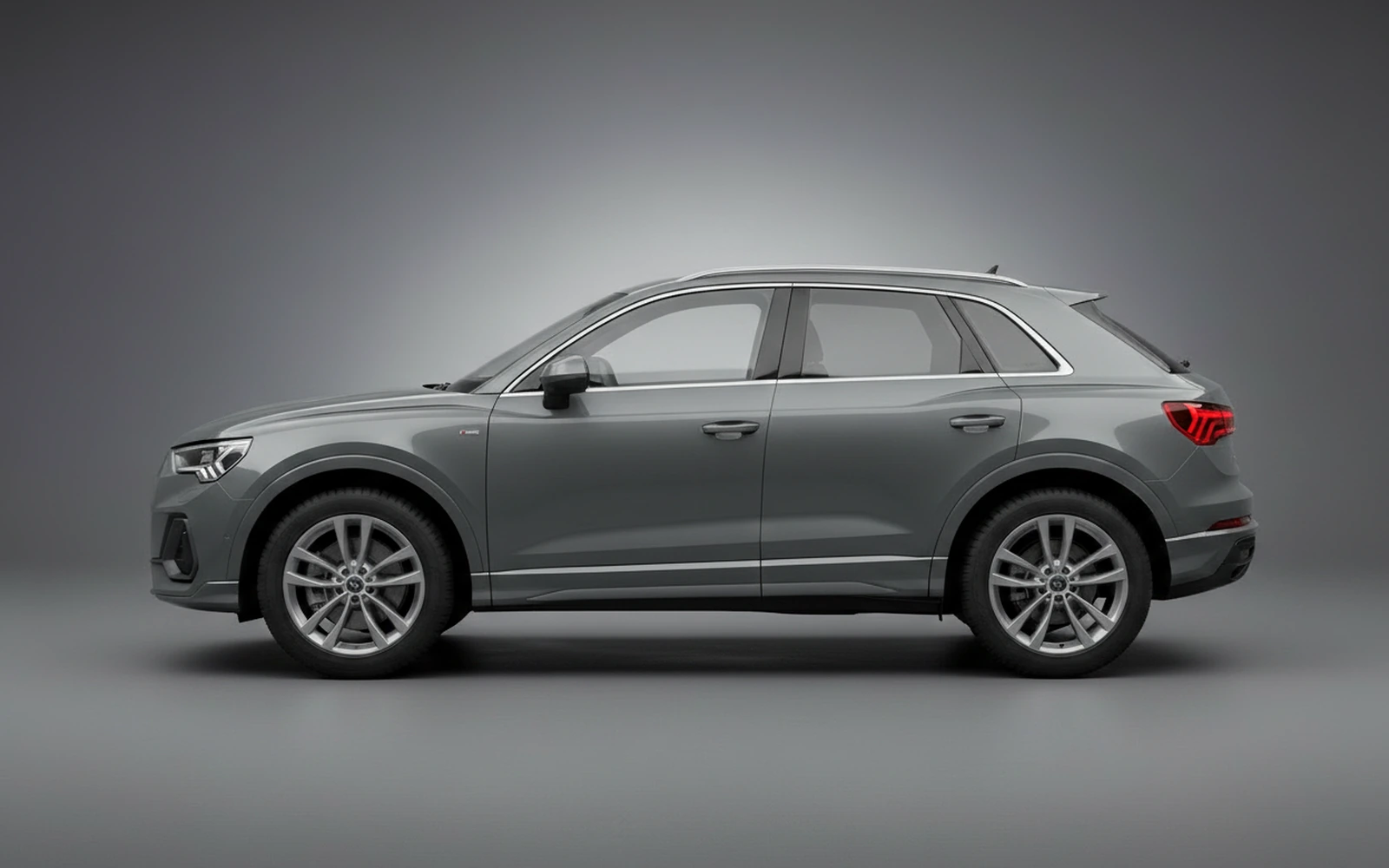 Audi Q3 Grey 2020 — exterior rear view