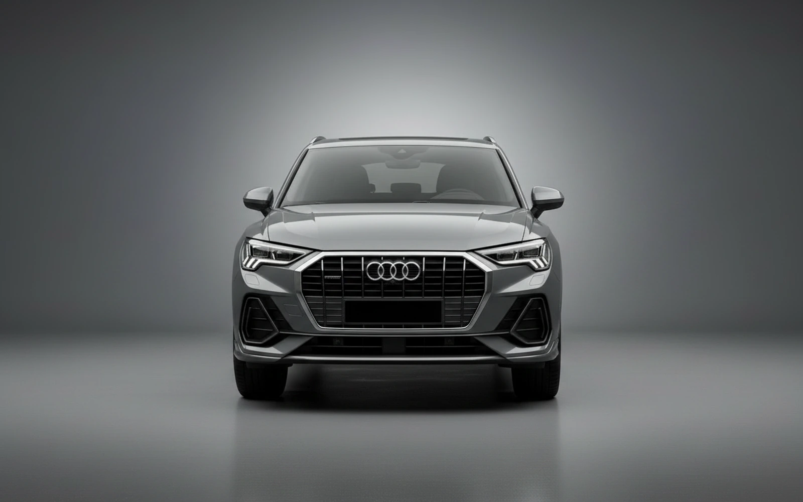 Audi Q3 Grey 2024 — exterior side view