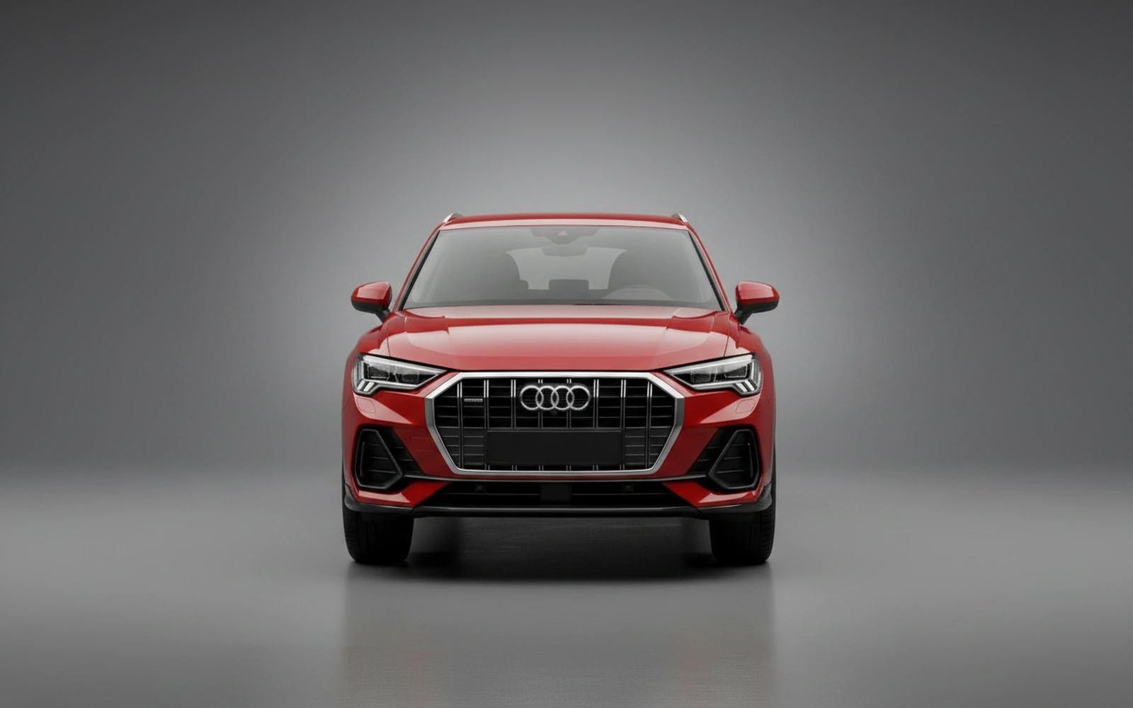 Audi Q3 Rojo 2020 — exterior side view