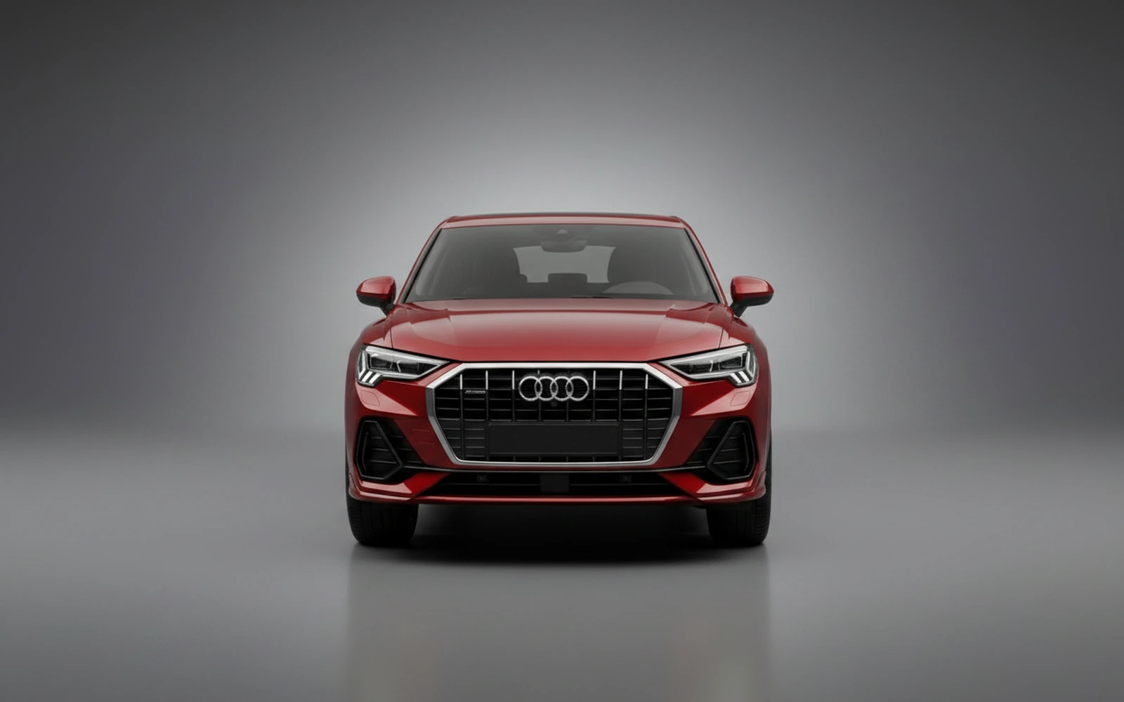 Audi Q3 Red 2025 — exterior side view