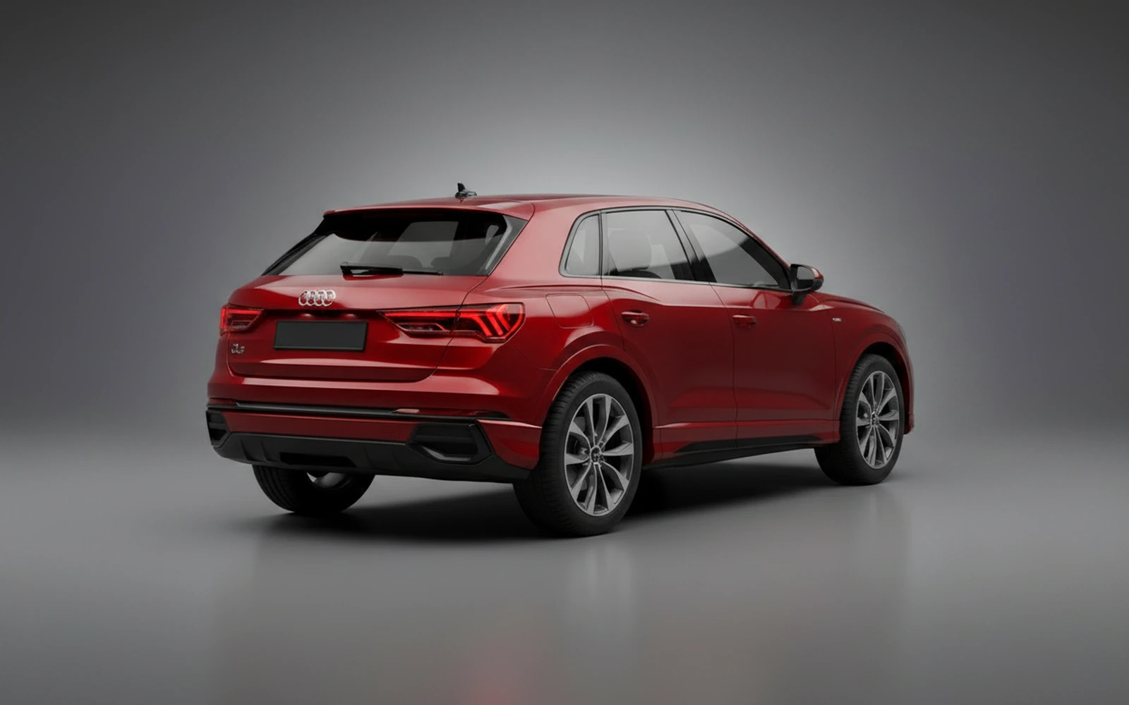 Audi Q3 Red 2025 — interior dashboard