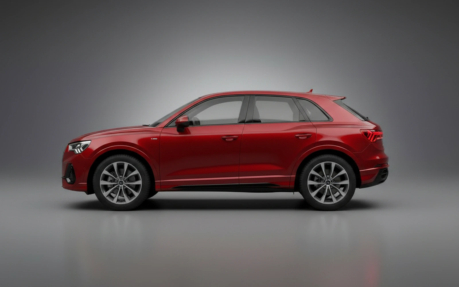 Audi Q3 Red 2025 — exterior rear view