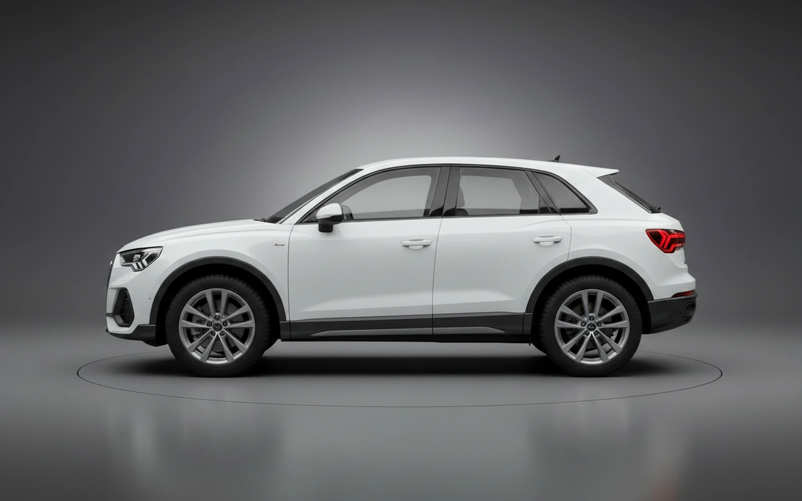 Audi Q3 White 2024 — exterior rear view