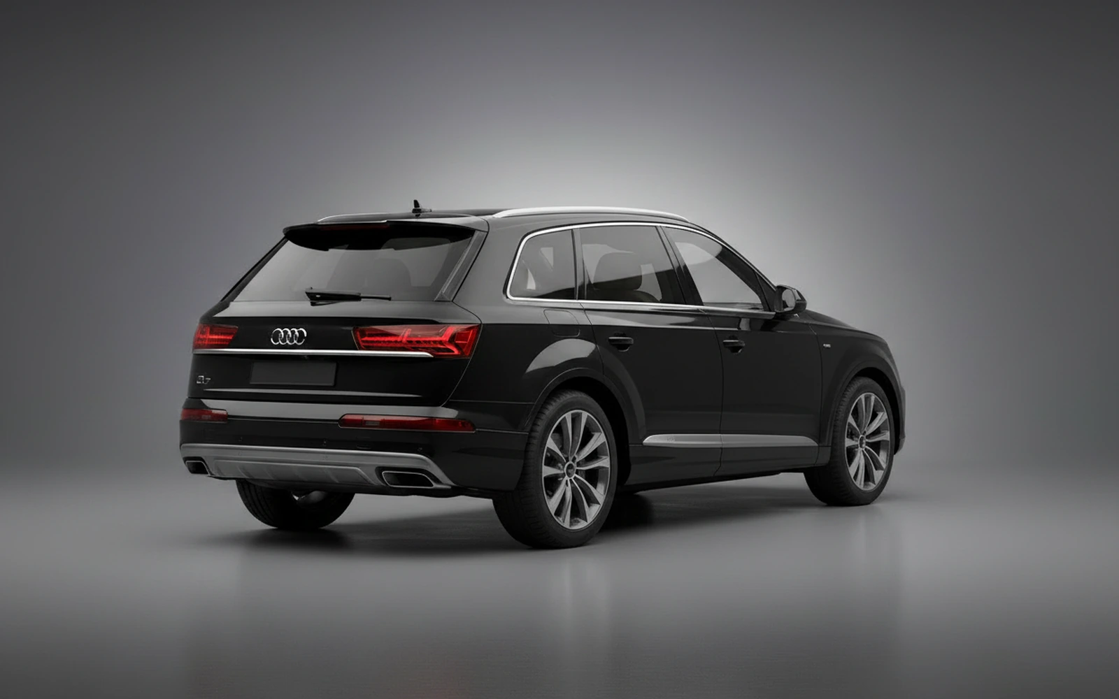 Audi Q7 Black 2023 — interior dashboard
