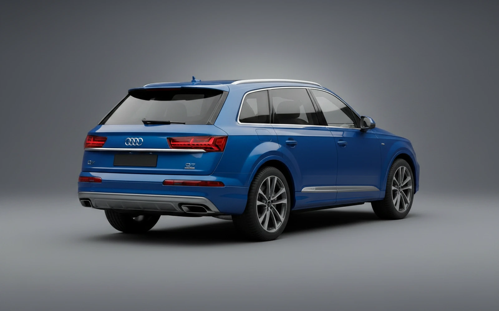 Audi Q7 Blue 2023 — interior dashboard