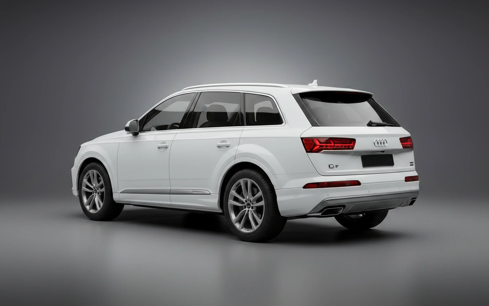 Audi Q7 White 2023 — interior dashboard