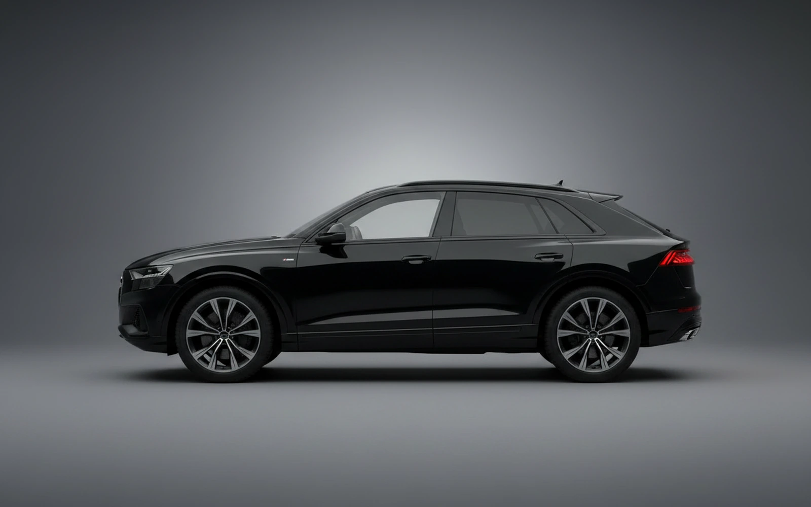 Audi Q8 Black 2023 — exterior rear view