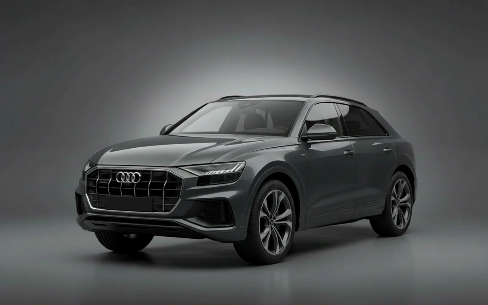 Audi Q8 Grey 2023 for rent in Miami — exterior photo