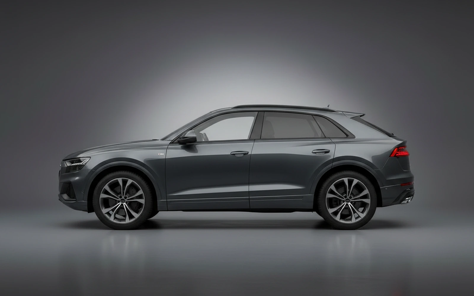 Audi Q8 Grey 2023 — exterior rear view