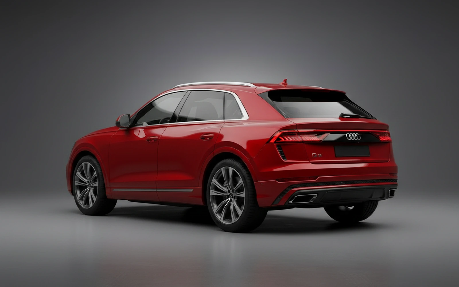 Audi Q8 Red 2023 — interior dashboard