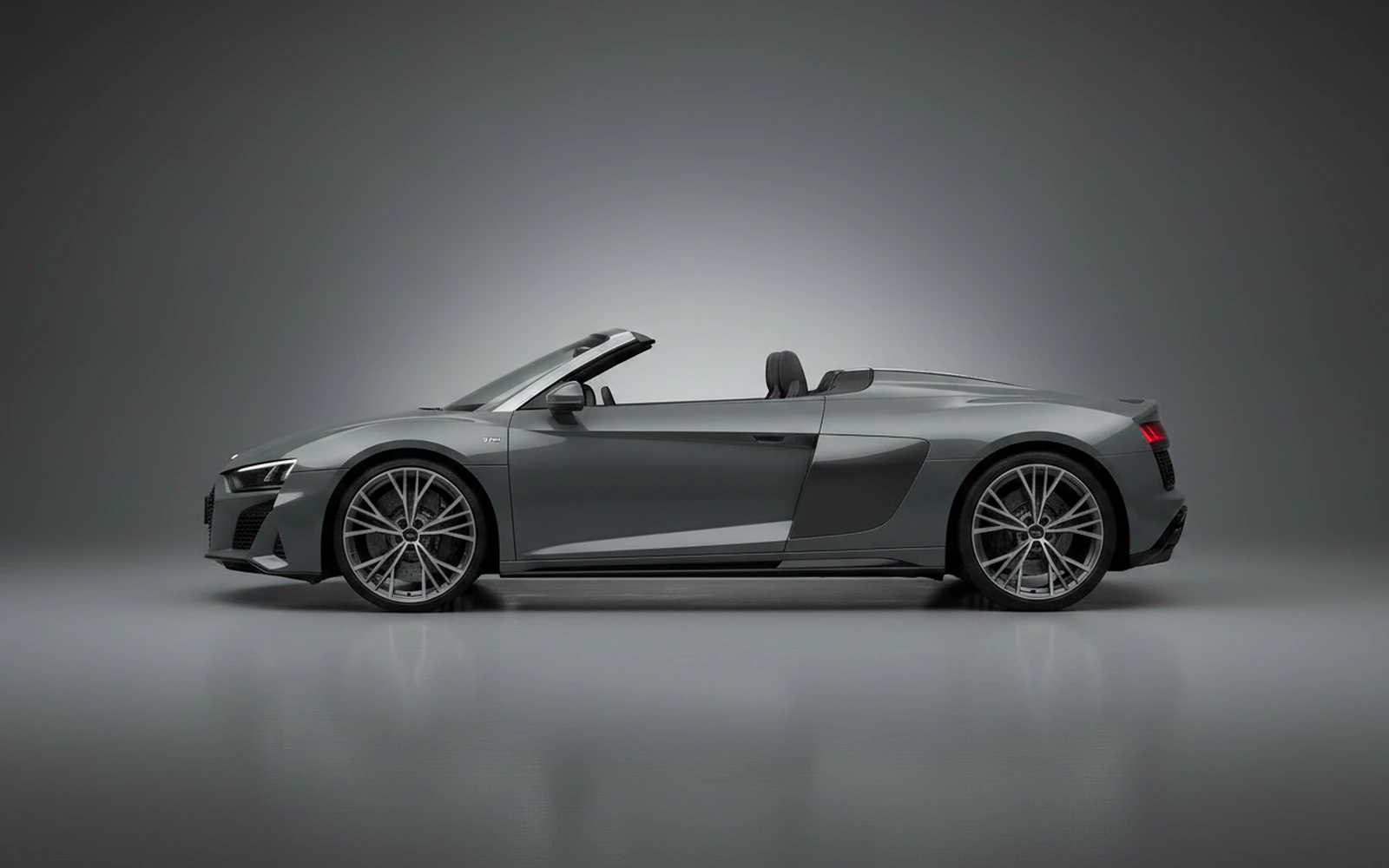 Audi R8 Spyder Gris 2022 — exterior rear view