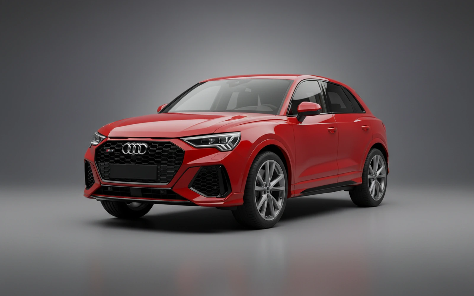 Audi Rs Q3 Rojo 2023 for rent in Miami — exterior front view