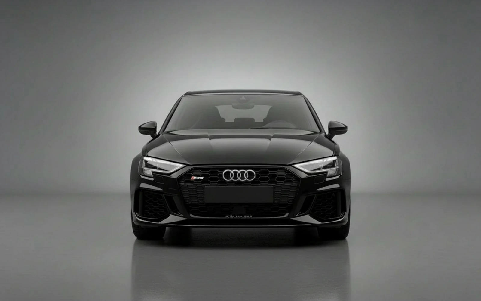 Audi Rs3 Black 2023 — exterior side view