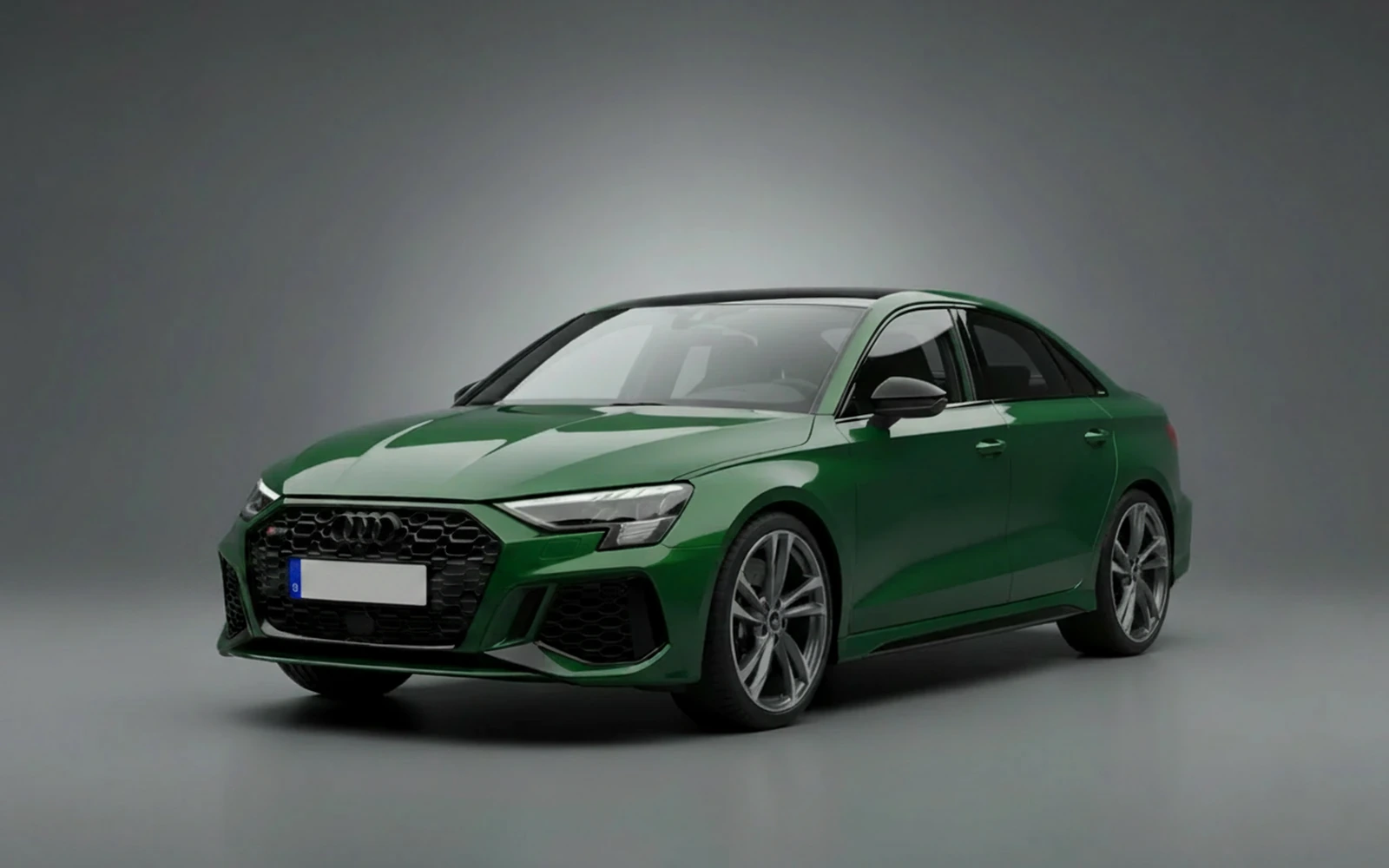 Audi Rs3 Green 2023 for rent in Miami — exterior photo