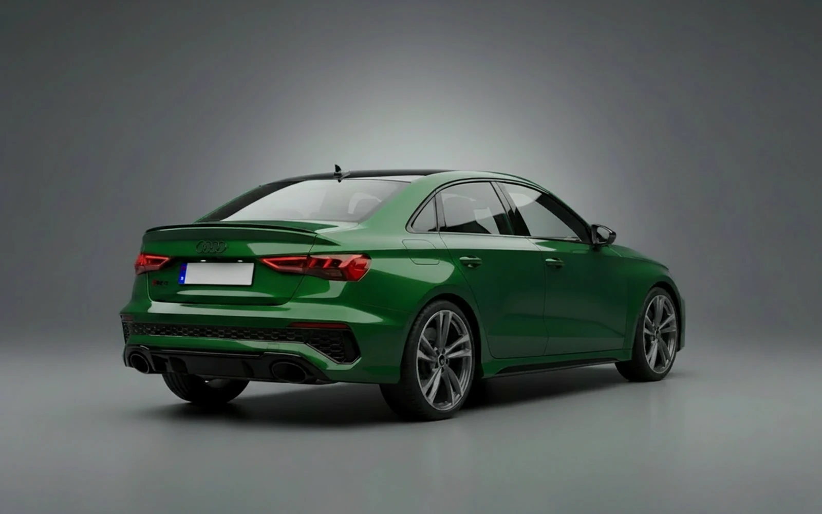 Audi Rs3 Green 2023 — interior dashboard