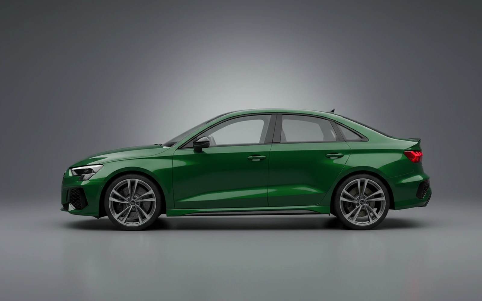 Audi Rs3 Green 2023 — exterior rear view