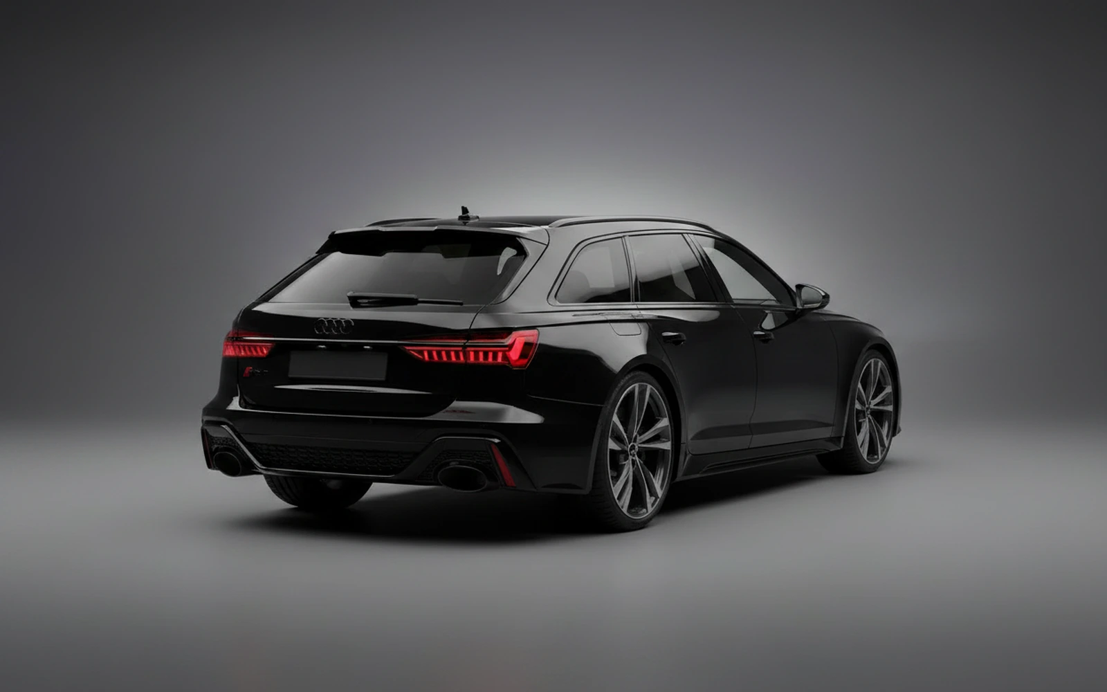 Audi RS6 Negro 2023 — interior dashboard