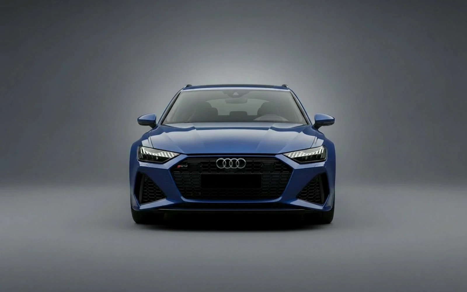 Audi Rs6 Blue 2023 — exterior side view