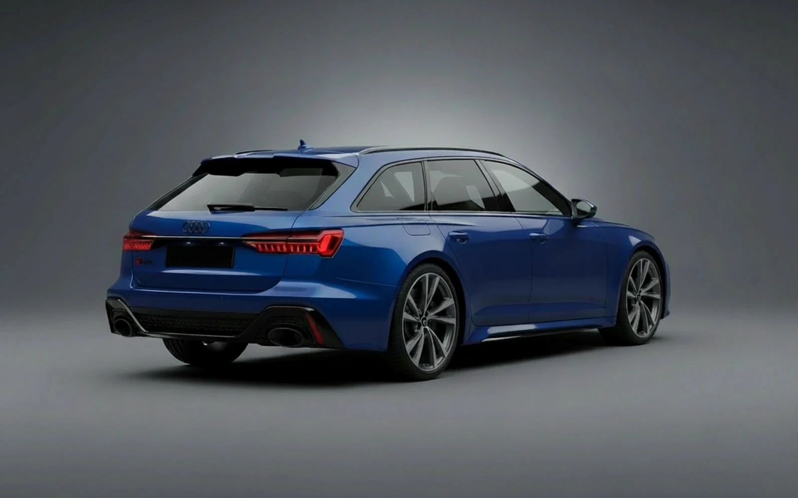 Audi Rs6 Blue 2023 — interior dashboard